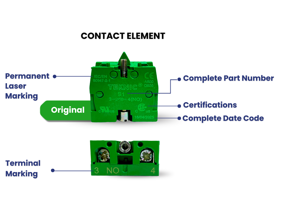 Product Identification Checklist- Contact Element